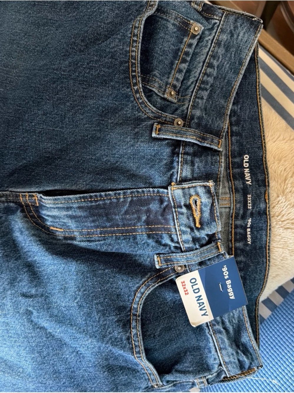 Old Navy Women's Medium Blue Boyfriend Jeans